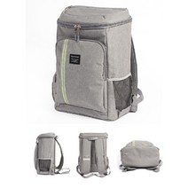 키알리 마운트 캠핑 피크닉 배낭형 보냉 가방 쿨러백 휴대용 아이스박스 도시락가방 30L, 색상, 그레이