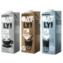 오틀리 귀리우유 1L 3종(오리지날 초콜릿 바리스타에디션) 1box 6개입, 오틀리 [초콜릿]