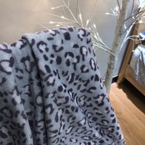 브라운 호피 레오파트 극세사 담요 이불 대형 사이즈 빅 호피