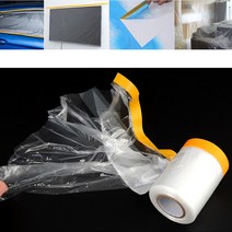 마스킹비닐 15M 테이프 커버링 카바링 페인트 작업 인테리어공사 덮개 자동차 도색 도장, 150cm