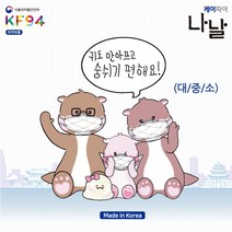 나날 KF94 마스크 대중소 흰색 50매 더숨쉬기편한 귀안아픈 써멀본드안감 칼국수끈 가벼운, 1박스(50매), 대