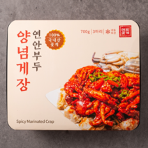 밥과반찬 연안부두 국내산 꽃게 양념게장, 2개, 700g