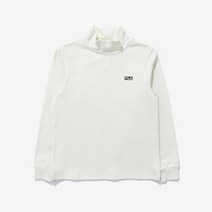 휠라키즈 휠라키즈 키즈 심플로고 하이넥 긴팔 티 (FK2RLD4101X_CRM) (FK2RLD4101X_CRM)