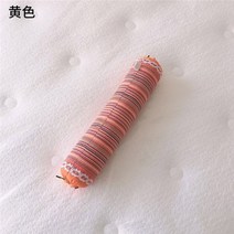 거북목교정기 목견인치료기 목견인기 넥서포터 목보호대자궁 경부 케어 베개 거친 면 메밀 껍질 베개 캔디 스트라이프 워셔블 재킷, 4