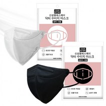 [100매] KF94 닥터수미지 마스크 새부리형 대형 화이트 블랙 보건용, KF94 닥터수미지 대형 블랙 100매