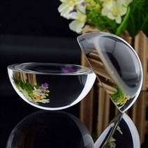 압지 유리문진 아크릴문진 민들레문진 문진 30mm-150mm 크리스탈 유리 크리스탈 유리 돔 하프 볼 확대 유리, 60mm 10개