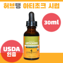 허브땡 아티초크 액상 시럽 30ml USDA 인증 약들약 고약사 허브팜, 1개