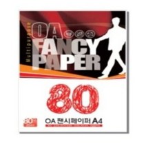 두성/OA팬시페이퍼 80g A4/OA용지 색상지, Q04형광분홍
