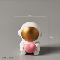 북유럽 홈 장식 액세서리 거실 책상 장식 입상 미니어처 우주 비행사 장식 피규어 입상 우주 비행사, 높이 6cm, 협력사