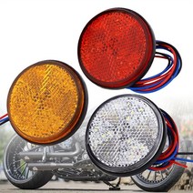 오토바이트레일러 바이크 자전거 트레일러 캐리어 24 LED 오토바이 브레이크 라이트 경고 램프 12V 트럭 트, 02 yellow light