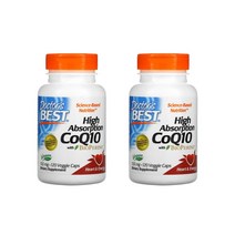 닥터스 베스트 CoQ10 바이오페린 코엔자임 100mg 베지 캡슐 60정 120정 2개
