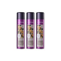 과일나라 컨퓸 헤어 글레이즈 400ml 3개 자연스런 웨이브 볼륨, 아르간 트리트먼트 스프레이 300ml x 3개 머스크