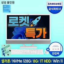 삼성 일체형PC 올인원PC DM530ADA-L15AH + 4G + 1TB(인텔 셀러론 6305 60.5cm WIN10 8GB 128GB SSD 1TB HDD), DM530ADA-L15AH +4GB +HDD 1TB, WIN 11 PRo