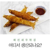 채선 바삭바삭 튀김용 빵가루 튀김새우10미 1팩 500g 영양간식, 1개