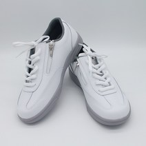 삼오 게이트볼신발 가죽 끈/지퍼 No.04 화이트, 280