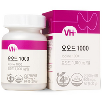 비타민하우스 요오드1000 500mg, 60정, 3박스