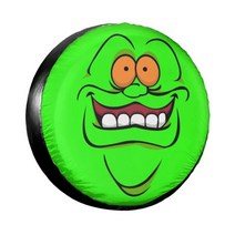 자동차앞유리커버 자동차방수커버 차량용덮개 그린 몬스터 스페어 타이어 커버 비바람에 견디는 방진 영화 고스트 버스터즈 휠 커버 지프 혼다 14quot 15쿼트 16인치 인치, 열하나, 15인치