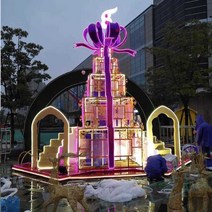 백화점 대형트리 선물 트리 쇼핑몰 장식 성탄트리 야외, 심포니 트리 스타일 2