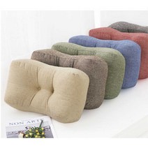 허리받침 쇼파 의자 요추 쿠션 자동차 독서실 낮잠 사무실 등받이 쿠션, 요추등받이쿠션-그린