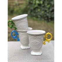 [셀레티] 아이웨어 머그컵 1P Seletti I-Wares Mug (옐로우/핑크/블루/그린/오렌지/골드 색상선택) 영국직배송, 옐로우, 1개