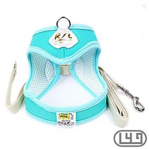 훈련 반려동물하네스세트 세트 민트 미니핀 비숑 시츄, 상세페이지 참조, 사이즈_S