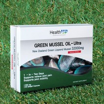 뉴질랜드 초록입홍합 오일 헬스업 그린머슬 32000 90캡슐, 그린오일32000 90캡슐, 1set
