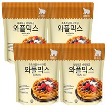 곰표 와플믹스 1kg 4봉 Waffle Mix 홈베이킹 크로플 간식 만들기, 4개