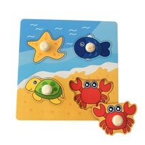 Children Lifelike Puzzle Jigsaw Appliance Educational Set Toys Table Games, Ocean