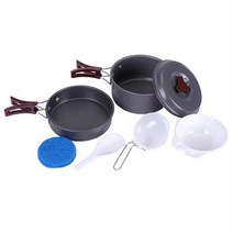 캠핑마을 경질코펠 1인용, 1세트