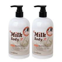 1+1 푸드어홀릭 밀크 우유 바디클렌져 500ml, 없음