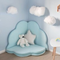 북유럽 대형 침대 벽가드 매트 범퍼쿠션, 12 블루라지80x80cmx4개