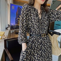 이른 봄 플라워 점프수트 빅사이즈 여성복 뚱뚱mm 패션 트렌드 초봄가을겨울 쉬폰