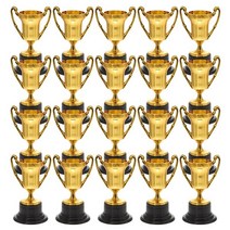 트로피 우승 20pcs 어린이 보상 플라스틱 상금 컵 어린이 보상 상금 기지 플라스틱