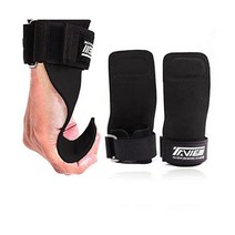 TAVIEW 프리미엄 웨이트 리프팅 손목 후크 스트랩, Black (1 Pair)