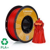 킹룬 3D 프린터 필라멘트 1KG 1.75mm PLA 레진, 한국, 빨간색