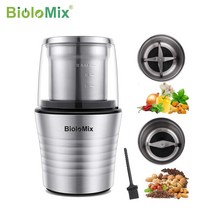 원두커피분쇄기 그라인더 가정용 자동 커피 BioloMix 2-in-1 습식 및 건식 이중 컵 300W 전기 향신료 커피, 01 220-240V50-60Hz_03 AU
