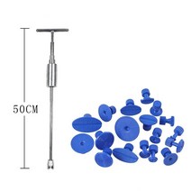 자동차판금공구 자동차 덴트 수리 도구 풀러 키트 제거 슬라이드 해머 리버스 접착제 50cm, 01 19 pcs
