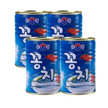 온마음샵 유동 꽁치 통조림 캔 400g 4개 조림 요리