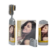 프리지아 안단티노 오일텐 포밍 헤어컬러 풀구성/프리미엄 셀프염색약/빗질 샴푸형, 풀구성1개+리필1개, 차콜블랙