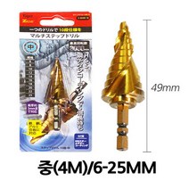 Z-SD4M-10 제스트 HSS 스텝드릴 비트 홀쏘 기리 천공, 단품