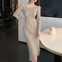 스트릿살롱 초커 니트 원피스