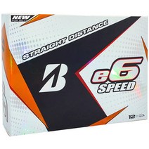 [브리지스톤골프공] BRIDGESTONE 브리지스톤 골프공 e6 Speed 2017년 모델 3피스 1다스, 화이트/XL