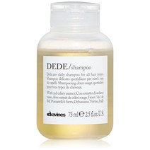 Davines DEDE 샴푸 모든 모발 유형을 위한 섬세한 데일리 클렌징 균형 및 광택 추가, 2.5 Fl Oz(1팩)