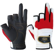 GBmild 뉴/프리미엄글러브 3컷 스판장갑 남녀공용 춘추 GB낚시장갑 여성용, 레드 XS