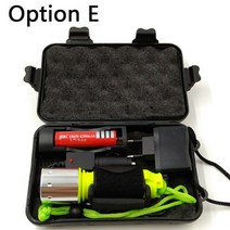 수중써치 해루질 방수 후레쉬 다이버 스쿠버 다이빙 손전등 스킨스쿠버 랜턴 토치, 옵션 e