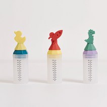 이크 실리콘 20CC 국민 투약병 3P 물약병 검정눈금, 1개, 혼합색상