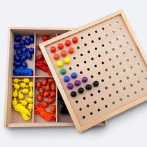 두돌아기 소근육발달교구 색깔구슬꽂기 가베놀이 24개월 베이비 두돌교구