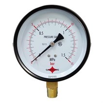 삼성계기 일반 압력계 진공계 연성계 A타입 100파이, 100파이 -1에서 15bar 연성계