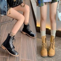 여성 명품 워커 사계절 멋내기 통굽 어글리 레이스업 발편한 4.5 미들워커