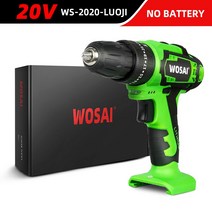 전동공구 VVOSAI-20V 무선 드릴 강력한 스크루 드라이버 미니 무선 드라이버 및 드릴 목공 임팩트 전기 드, 01 20V-WS-2020-LUOJI